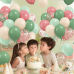 Sage Green and Dusty Pink Balloons,60pcs 12 Inch Avocado Green Sand White Rose Gold Confetti Balloons, Blush Pink for Birthday Wedding Garden Tea Party Baby Shower Decorations