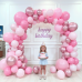 Pink Balloon Set, 60pcs 12-inch Metallic Pink Balloons Hot Pink and Light Pink Balloons Baby Pink Party Balloons Perfect for Girls' Birthdays Baptisms and Wedding Parties