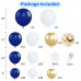 Navy Blue Gold Balloons Arch Kit,White and Gold Confetti Balloons Arch,Navy Blue Balloons for Birthday Graduation Ceremony Anniversary Party Decorations Navy Blue Gold Balloons Arch Kit,White and Gold Confetti Balloons Arch,Navy Blue Balloons for Birthday Graduation Ceremony Anniversary Party Decorations