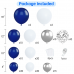 Navy Blue and Silver Balloons Arch Kit,Blue and Silver Balloons,Silver Confetti White Balloons Arch for Graduation Ceremony, Birthday New Year Party Decorations Navy Blue and Silver Balloons Arch Kit,Blue and Silver Balloons,Silver Confetti White Balloons Arch for Graduation Ceremony, Birthday New Year Party Decorations
