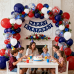 Red White and Blue Balloon Arch Kit,Red and Blue Confetti Balloon,Navy Blue Party Balloons for Birthday Graduation Ceremony New Year Anniversary Celebration Decorations Red White and Blue Balloon Arch Kit,Red and Blue Confetti Balloon,Navy Blue Party Balloons for Birthday Graduation Ceremony New Year Anniversary Celebration Decorations