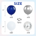 Navy Blue and Silver Balloons - 60 pcs 12" Navy Blue and White Silver Confetti Balloons for Birthday Wedding Graduation Party Decorations Navy Blue and Silver Balloons - 60 pcs 12" Navy Blue and White Silver Confetti Balloons for Birthday Wedding Graduation Party Decorations