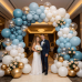 Dusty Blue Balloon Arch Kit, Baby Blue and gold Balloon Sand White Confetti Gold Balloons for Baby Shower Beach Party Birthday Wedding Decorations Dusty Blue Balloon Arch Kit, Baby Blue and gold Balloon Sand White Confetti Gold Balloons for Baby Shower Beach Party Birthday Wedding Decorations