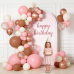 Dusty Pink Balloon Arch Kit, Rose Gold Blush Pink and Brown Balloons Sand White Cream Balloons with Confetti Balloons for Boho Baby Shower Birthday Party Wedding Bridal Shower Party Decorations Dusty Pink Balloon Arch Kit, Rose Gold Blush Pink and Brown Balloons Sand White Cream Balloons with Confetti Balloons for Boho Baby Shower Birthday Party Wedding Bridal Shower Party Decorations