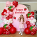 Strawberry Balloon Arch Kit, Red and Pink with 27inch Strawberry Foil Balloons for Sweet Girl Berry First Birthday Baby Shower Valentine's Day Strawberry Balloon Arch Kit, Red and Pink with 27inch Strawberry Foil Balloons for Sweet Girl Berry First Birthday Baby Shower Valentine's Day