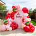 Strawberry Balloon Arch Kit, Red and Pink with 27inch Strawberry Foil Balloons for Sweet Girl Berry First Birthday Baby Shower Valentine's Day Strawberry Balloon Arch Kit, Red and Pink with 27inch Strawberry Foil Balloons for Sweet Girl Berry First Birthday Baby Shower Valentine's Day